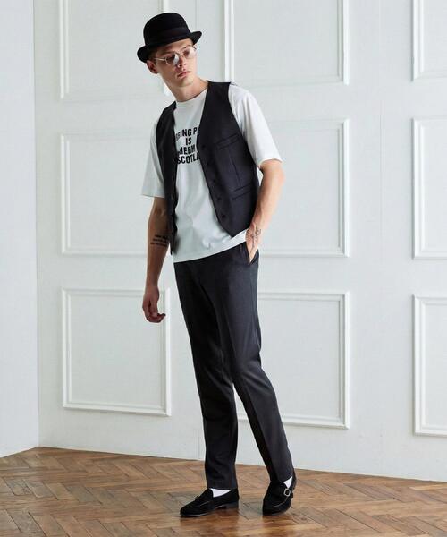 TAKEO KIKUCHI(タケオキクチ)の「【BOWLER HAT LABEL】ピンヘッドジャージ べスト(スーツベスト・メンズ・ブラック・03/02)」の21枚目の写真