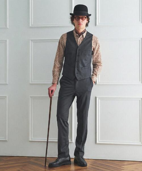 TAKEO KIKUCHI(タケオキクチ)の「【BOWLER HAT LABEL】ピンヘッドジャージ べスト(スーツベスト・メンズ・ブラック・03/02)」の22枚目の写真