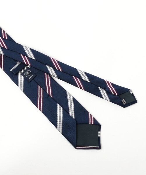 BEAMS F(ビームスエフ)の「シルク ストライプ ネクタイ(ネクタイ・メンズ・パープル/サックスブルー・ONE SIZE)」の6枚目の写真