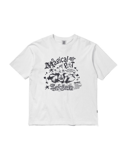YESEYESEE(イエスアイシー)の「Y.E.S Magical Tee(Tシャツ/カットソー・メンズ・ホワイト/ダークブラウン・S/M/L/XL)」の1枚目の写真