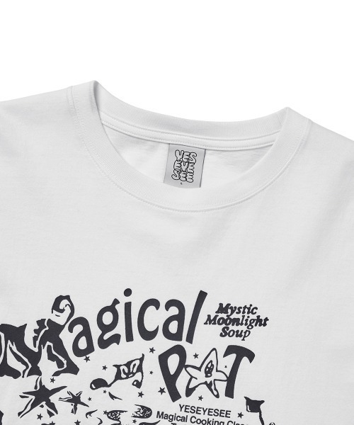 YESEYESEE(イエスアイシー)の「Y.E.S Magical Tee(Tシャツ/カットソー・メンズ・ホワイト/ダークブラウン・S/M/L/XL)」の4枚目の写真