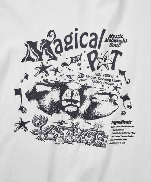 YESEYESEE(イエスアイシー)の「Y.E.S Magical Tee(Tシャツ/カットソー・メンズ・ホワイト/ダークブラウン・S/M/L/XL)」の5枚目の写真