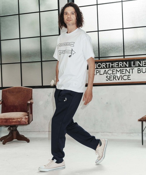 No Rain No Rainbow(ノーレインノーレインボー)の「mt10392-No Rain No Rainbow x seventy seven collaboration T-shirt Tシャツ(NR26S-36)(Tシャツ/カットソー・メンズ・ホワイト/グレー/ブラック・XL/L/M/S)」の11枚目の写真