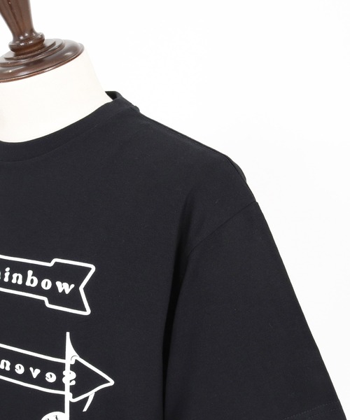 No Rain No Rainbow(ノーレインノーレインボー)の「mt10392-No Rain No Rainbow x seventy seven collaboration T-shirt Tシャツ(NR26S-36)(Tシャツ/カットソー・メンズ・ホワイト/グレー/ブラック・XL/L/M/S)」の18枚目の写真