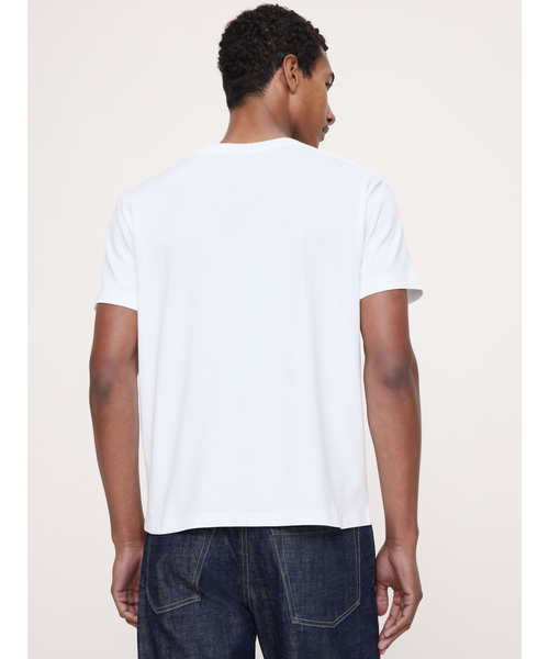 Banana Republic（バナナリパブリック）の「スエード コットン クルーネック Tシャツ（Tシャツ/カットソー・メンズ・ブルー/オレンジ/グリーン/ホワイト・M/L/S/XL）」の6枚目の写真