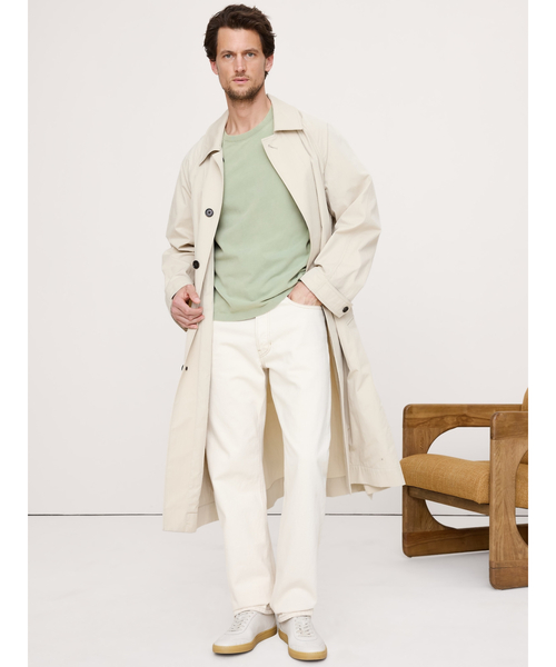 Banana Republic（バナナリパブリック）の「スエード コットン クルーネック Tシャツ（Tシャツ/カットソー・メンズ・ブルー/オレンジ/グリーン/ホワイト・M/L/S/XL）」の7枚目の写真