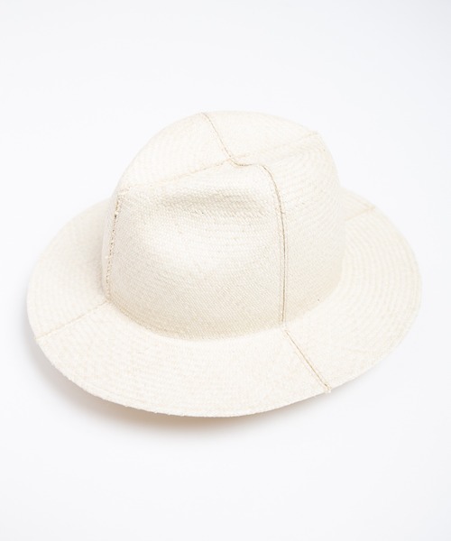 RACAL（ラカル）の「Cutting 4Panel Packable Raffia Hat / カッティングパネルラフィアハット（ハット・メンズ・ナチュラル・MEDIUM/LARGE）」の2枚目の写真