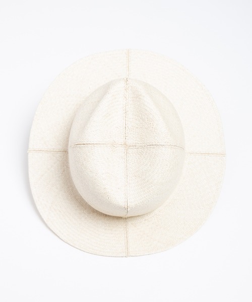RACAL（ラカル）の「Cutting 4Panel Packable Raffia Hat / カッティングパネルラフィアハット（ハット・メンズ・ナチュラル・MEDIUM/LARGE）」の5枚目の写真