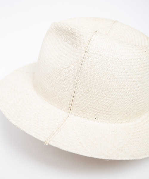 RACAL（ラカル）の「Cutting 4Panel Packable Raffia Hat / カッティングパネルラフィアハット（ハット・メンズ・ナチュラル・MEDIUM/LARGE）」の6枚目の写真