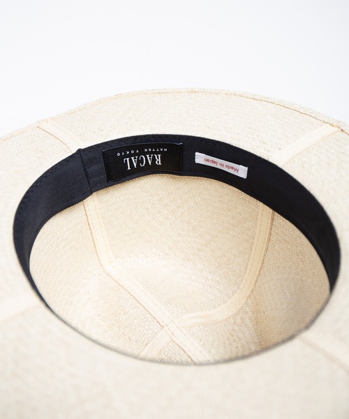 RACAL（ラカル）の「Cutting 4Panel Packable Raffia Hat / カッティングパネルラフィアハット（ハット・メンズ・ナチュラル・MEDIUM/LARGE）」の7枚目の写真