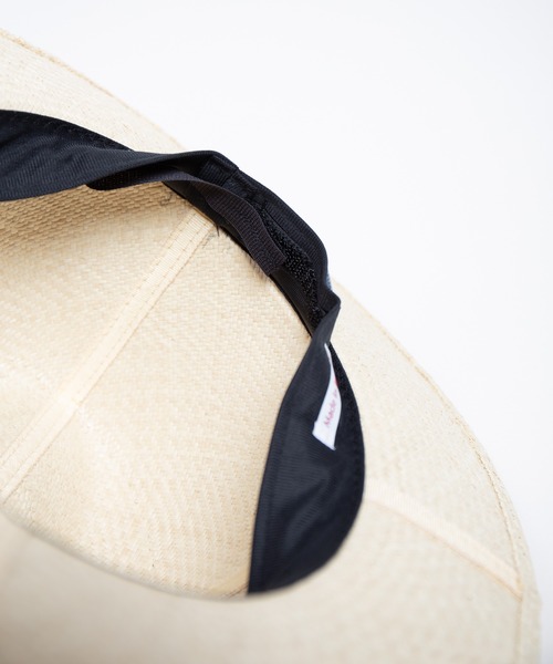 RACAL（ラカル）の「Cutting 4Panel Packable Raffia Hat / カッティングパネルラフィアハット（ハット・メンズ・ナチュラル・MEDIUM/LARGE）」の8枚目の写真