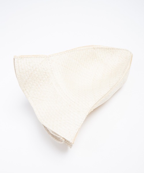 RACAL（ラカル）の「Cutting 4Panel Packable Raffia Hat / カッティングパネルラフィアハット（ハット・メンズ・ナチュラル・MEDIUM/LARGE）」の9枚目の写真