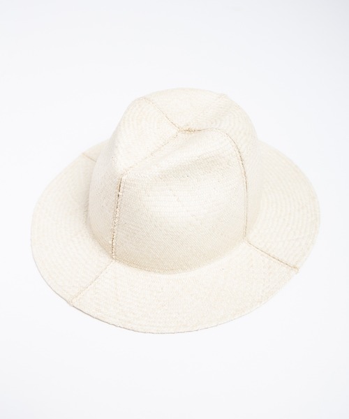 RACAL（ラカル）の「Cutting 4Panel Packable Raffia Hat / カッティングパネルラフィアハット（ハット・メンズ・ナチュラル・MEDIUM/LARGE）」の13枚目の写真
