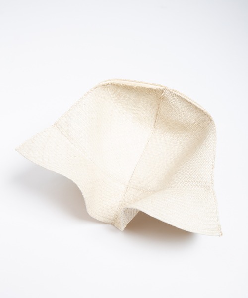 RACAL（ラカル）の「Cutting 4Panel Packable Raffia Hat / カッティングパネルラフィアハット（ハット・メンズ・ナチュラル・MEDIUM/LARGE）」の15枚目の写真