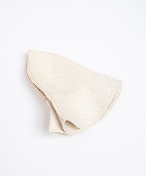 RACAL（ラカル）の「Cutting 4Panel Packable Raffia Hat / カッティングパネルラフィアハット（ハット・メンズ・ナチュラル・MEDIUM/LARGE）」の17枚目の写真