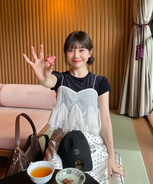 hinari(ヒナリ)の「チュールフリルビスチェ(その他トップス・レディース・ベージュ/アイボリー・FREE)」の20枚目の写真