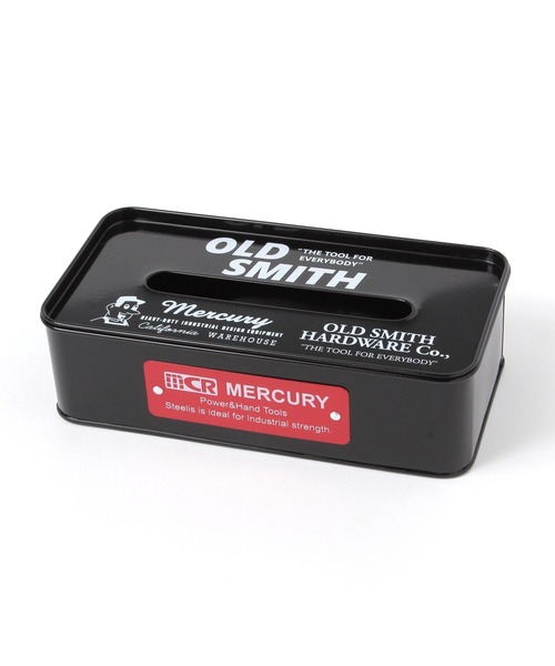 niko and...（ニコアンド）の「【MERCURY×OLD SMITH】コラボ　ティッシュＢＯＸ（インテリア雑貨・レディース・ブラック/アイボリー・0）」の3枚目の写真