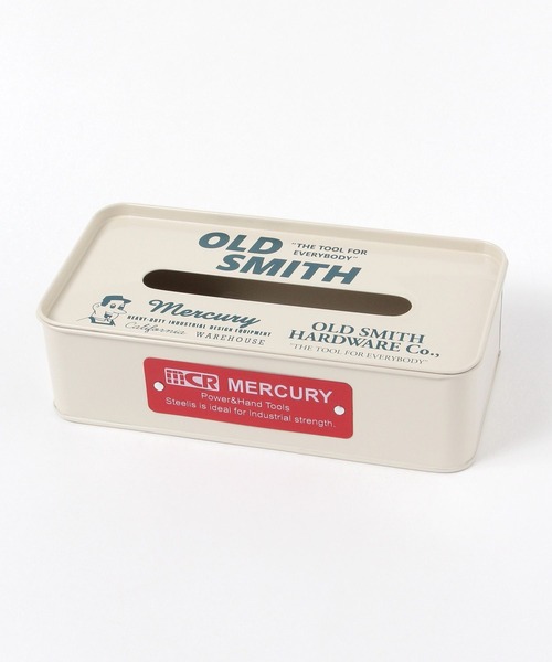 niko and...（ニコアンド）の「【MERCURY×OLD SMITH】コラボ　ティッシュＢＯＸ（インテリア雑貨・レディース・ブラック/アイボリー・0）」の4枚目の写真