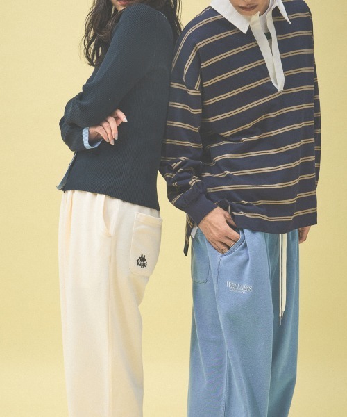 Kappa(カッパ)の「≪Kappa×and ST ウェルネスクラブ≫スウェットパンツ(スウェットパンツ・レディース・オフホワイト/ブラウン系その他/インディゴブルー/ネイビー・LARGE/SMALL/MEDIUM)」の21枚目の写真