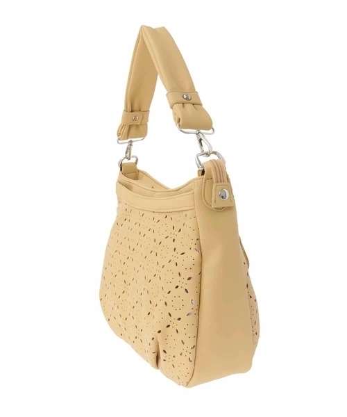 MK MICHEL KLEIN（エムケーミッシェルクラン）の「[2WAY]パンチングレイヤーデザインバッグ（ショルダーバッグ・レディース・イエロー/ライトグレー/グリーン・00）」の6枚目の写真