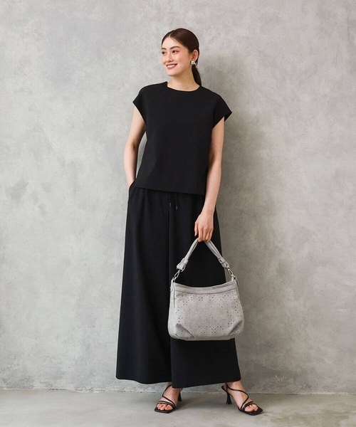 MK MICHEL KLEIN（エムケーミッシェルクラン）の「[2WAY]パンチングレイヤーデザインバッグ（ショルダーバッグ・レディース・イエロー/ライトグレー/グリーン・00）」の20枚目の写真