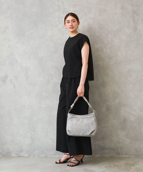 MK MICHEL KLEIN（エムケーミッシェルクラン）の「[2WAY]パンチングレイヤーデザインバッグ（ショルダーバッグ・レディース・イエロー/ライトグレー/グリーン・00）」の21枚目の写真
