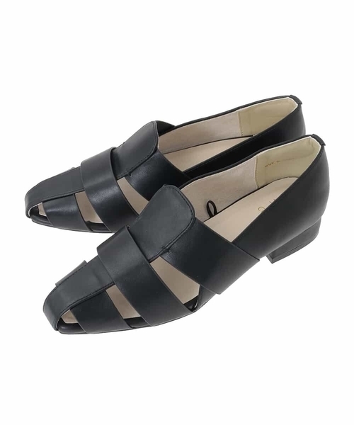 a.v.v（アーヴェヴェ）の「ｸﾞﾙｶﾊﾟﾝﾌﾟｽ（その他シューズ・レディース・アイボリー/ブラック・23.5/24.5/22.5）」の2枚目の写真