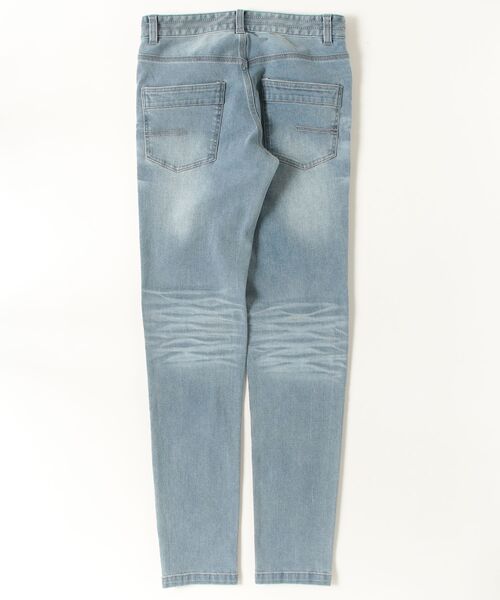 HIGH STREET（ハイストリート）の「ＨＩＧＨ　ＳＴＲＥＥＴ∴ハイパワーストレッチスリムテーパードデニム（デニムパンツ・メンズ・ライトブルー・S/M/LL/L）」の2枚目の写真