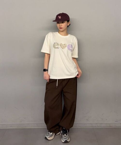 ambler(エムブラー)の「チェックフラワーグラフィック半袖Tシャツ AS1311 (アイボリー)(Tシャツ/カットソー・レディース・その他・SMALL/MEDIUM/FREE)」の5枚目の写真
