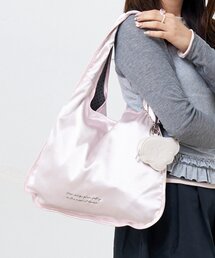 BIRTHDAY BAR（バースデイバー）の「【インフルエンサー yuna企画】サテンマルシェバッグ天使の羽ポーチ付き（トートバッグ）」