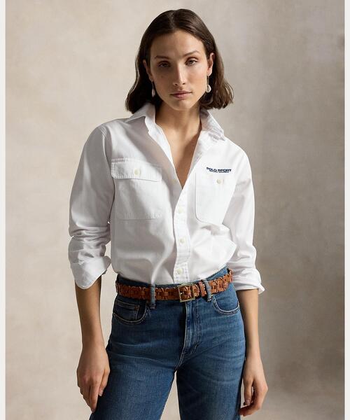 POLO RALPH LAUREN（ポロ ラルフ ローレン）の「クラシック フィット Polo Sport ワークシャツ（シャツ/ブラウス・メンズ・ホワイト・XS/XXL/M/L/XL）」の8枚目の写真