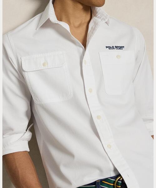 POLO RALPH LAUREN（ポロ ラルフ ローレン）の「クラシック フィット Polo Sport ワークシャツ（シャツ/ブラウス・メンズ・ホワイト・XS/XXL/M/L/XL）」の2枚目の写真