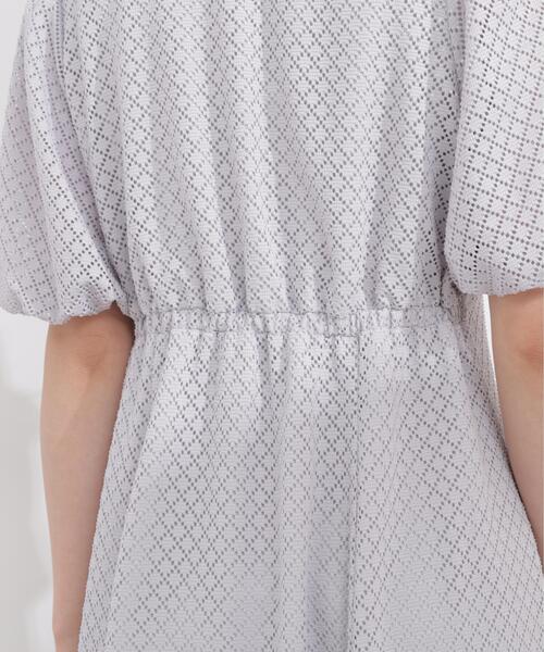 PROPORTION BODY DRESSING(プロポーションボディドレッシング)の「パフスリーブフロント釦ワンピース / 1216140409(ワンピース・レディース・ホワイト/グレー/ブラック・MEDIUM/P/S/SMALL)」の4枚目の写真