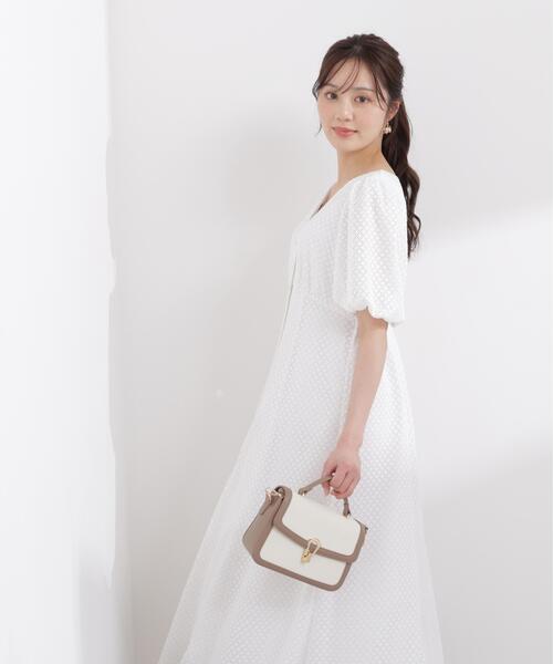 PROPORTION BODY DRESSING(プロポーションボディドレッシング)の「パフスリーブフロント釦ワンピース / 1216140409(ワンピース・レディース・ホワイト/グレー/ブラック・MEDIUM/P/S/SMALL)」の15枚目の写真