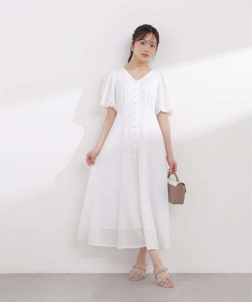 PROPORTION BODY DRESSING(プロポーションボディドレッシング)の「パフスリーブフロント釦ワンピース / 1216140409(ワンピース・レディース・ホワイト/グレー/ブラック・MEDIUM/P/S/SMALL)」の13枚目の写真