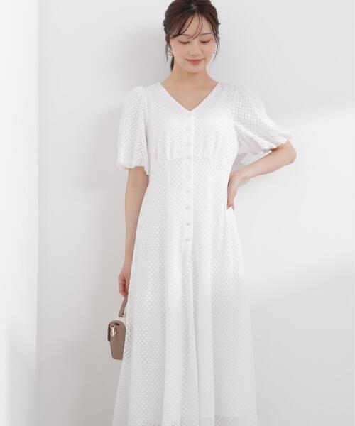 PROPORTION BODY DRESSING(プロポーションボディドレッシング)の「パフスリーブフロント釦ワンピース / 1216140409(ワンピース・レディース・ホワイト/グレー/ブラック・MEDIUM/P/S/SMALL)」の12枚目の写真