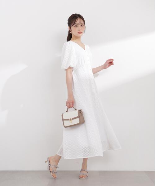 PROPORTION BODY DRESSING(プロポーションボディドレッシング)の「パフスリーブフロント釦ワンピース / 1216140409(ワンピース・レディース・ホワイト/グレー/ブラック・MEDIUM/P/S/SMALL)」の11枚目の写真