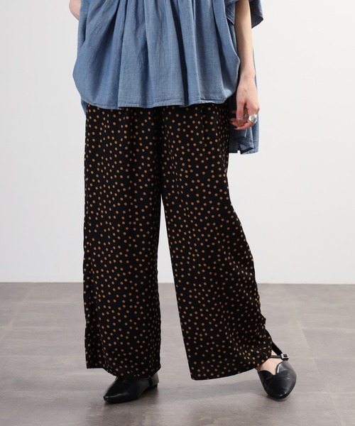 EGLANTINE（エグランティーヌ）の「EGLANTINE ドットプリントパンツ（その他パンツ・レディース・ブラック系2/ブラック系1・40）」の10枚目の写真