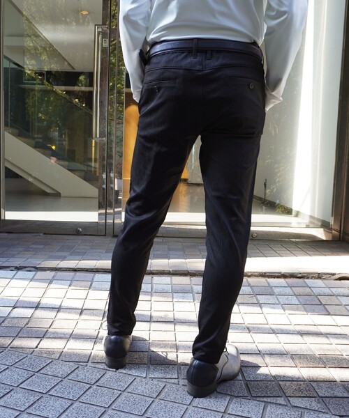 NICOLE selection（ニコルセレクション）の「カスレブリスタージャカードパンツ（その他パンツ・メンズ・ネイビー/ブラック・XL/S/L/M）」の5枚目の写真
