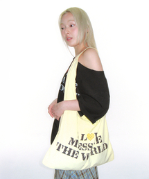 AMESWORLDWIDE（アメスワールドワイド）の「LETTERING CASUAL HOBO BAG YELLOW（ショルダーバッグ）」