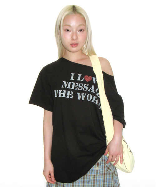 AMESWORLDWIDE（アメスワールドワイド）の「LETTERING CASUAL HOBO BAG YELLOW（ショルダーバッグ・レディース・その他・FREE）」の15枚目の写真