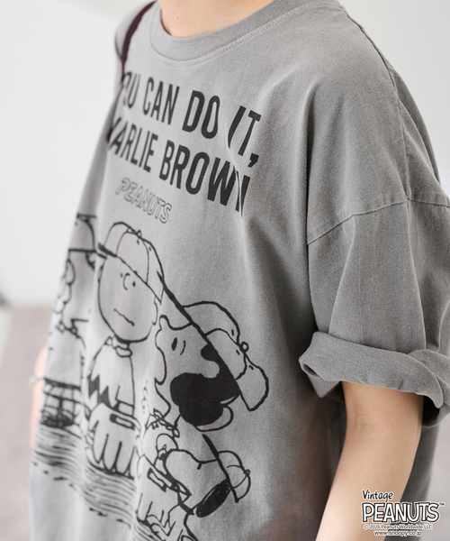 FRAMeWORK（フレームワーク）の「JOHNBULL/ジョンブル PENUTS YOU CAN DO IT T（Tシャツ/カットソー・レディース・スミクロ・FREE）」の9枚目の写真