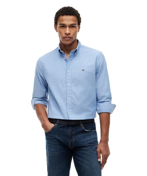 TOMMY HILFIGER(トミーヒルフィガー)の「オックスフォードソリッドロングスリーブシャツ(シャツ/ブラウス・メンズ・グリーン/レッド/マルチ・X-LARGE/SMALL/MEDIUM/LARGE)」の3枚目の写真