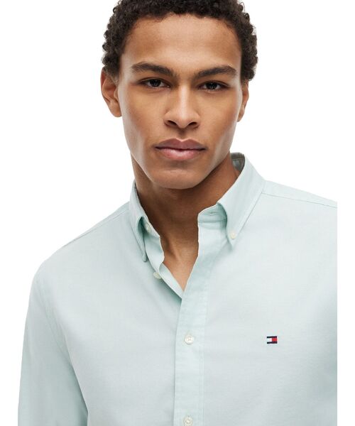 TOMMY HILFIGER(トミーヒルフィガー)の「オックスフォードソリッドロングスリーブシャツ(シャツ/ブラウス・メンズ・グリーン/レッド/マルチ・X-LARGE/SMALL/MEDIUM/LARGE)」の11枚目の写真