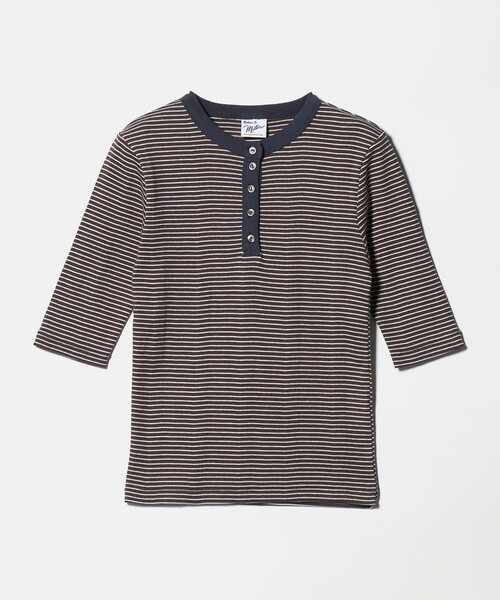 MILLER(ミラー)の「<Robert P. Miller>ヘンリーネック 5分袖 プルオーバー カットソー(Tシャツ/カットソー・レディース・ブラック/レッド/ホワイト/ダークブラウン・FREE)」の21枚目の写真