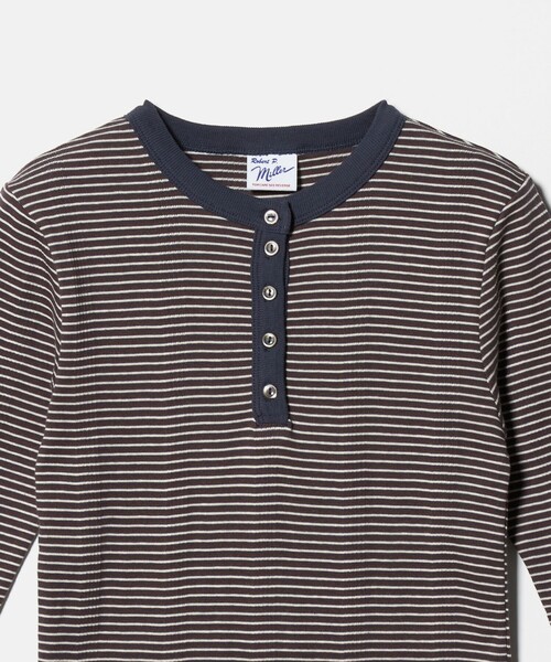 MILLER(ミラー)の「<Robert P. Miller>ヘンリーネック 5分袖 プルオーバー カットソー(Tシャツ/カットソー・レディース・ブラック/レッド/ホワイト/ダークブラウン・FREE)」の19枚目の写真