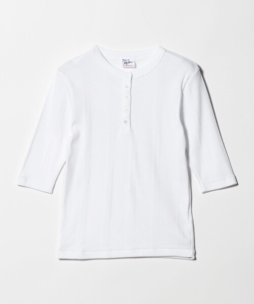 MILLER(ミラー)の「<Robert P. Miller>ヘンリーネック 5分袖 プルオーバー カットソー(Tシャツ/カットソー・レディース・ブラック/レッド/ホワイト/ダークブラウン・FREE)」の15枚目の写真