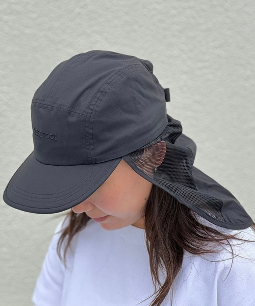 MARMOT(マーモット)の「【Marmot】Lipstop Sunshade Jet Cap(キャップ・メンズ・ブラック/ベージュ/ブルー・FREE)」の2枚目の写真