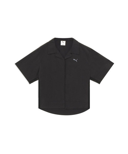 PUMA(プーマ)の「PUMA プーマ ウィメンズ ESS エレベーテッド ウーブン 半袖 シャツ(Tシャツ/カットソー・レディース・ゴールド系その他/ブラック・X-LARGE/LARGE/MEDIUM/SMALL)」の5枚目の写真
