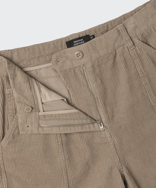 MUSINSA STANDARD WOMAN（ムシンサスタンダードウーマン）の「ウィメンズ 8W コーデュロイワイドカーゴパンツ [ライトベージュ]（その他パンツ・レディース・その他・26/27/28/29/30/24/25）」の4枚目の写真